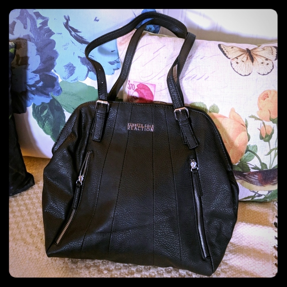 Kenneth Cole Reaction Black Faux leather Bag Purse